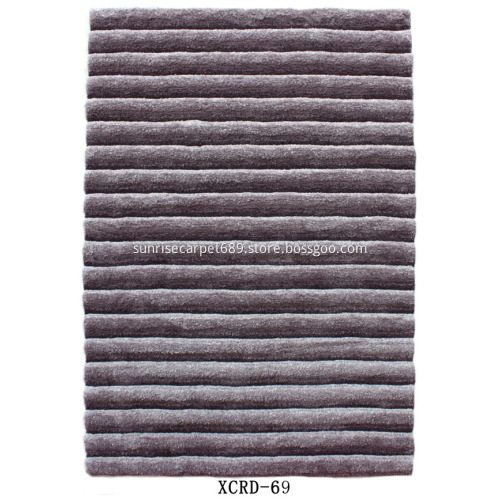 Microfiber Design Carpet Gradational Color